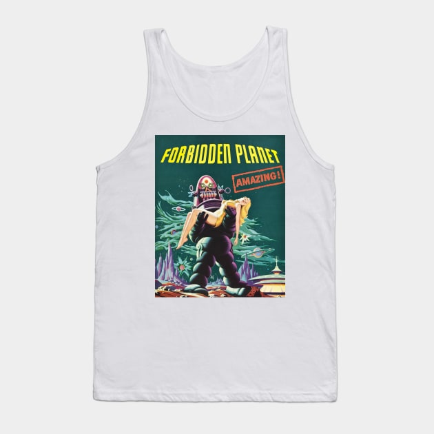 Vintage Forbidden Planet Poster (1956) Tank Top by Bugsponge